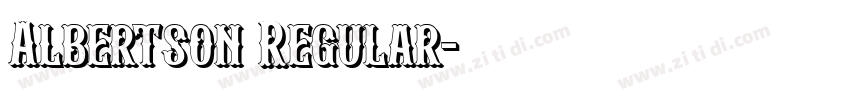 Albertson Regular字体转换